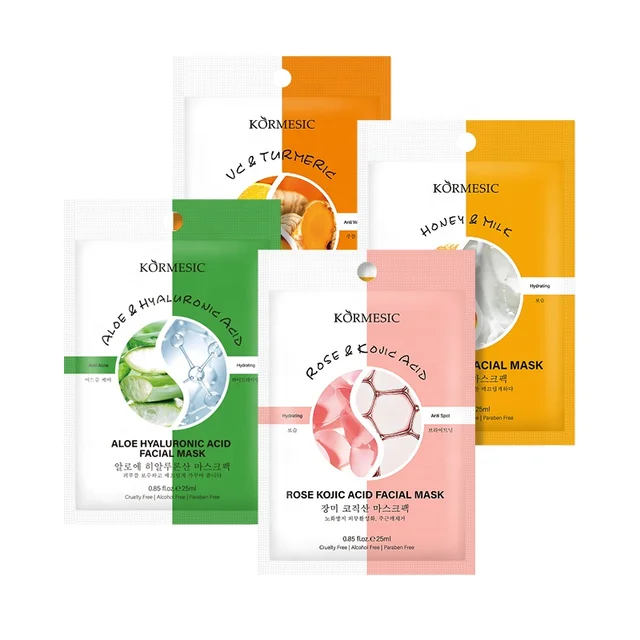 Masque hydratant en tissu aux actifs naturels