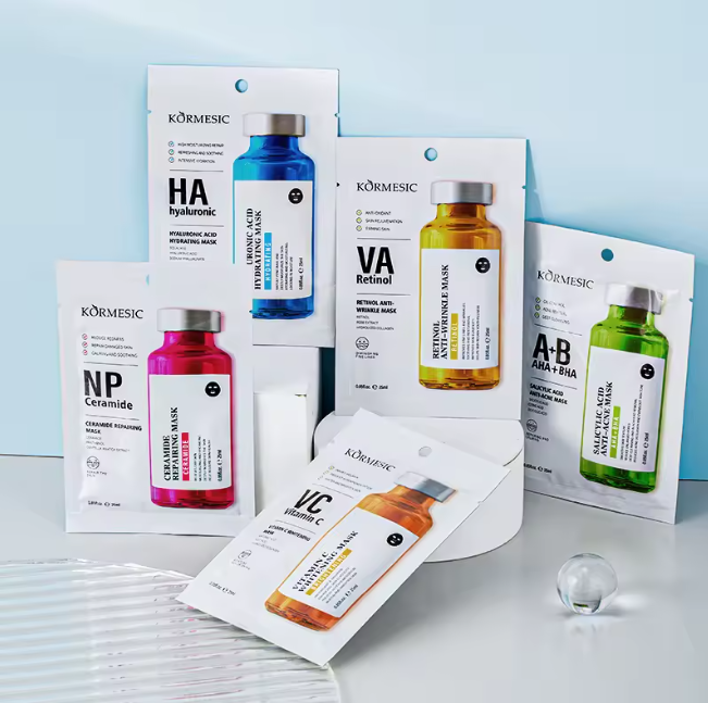 Masque hydratant en tissu aux actifs naturels