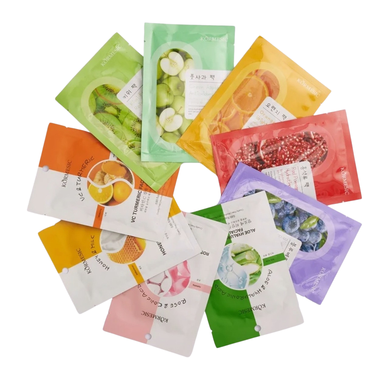 Masque hydratant en tissu aux actifs naturels