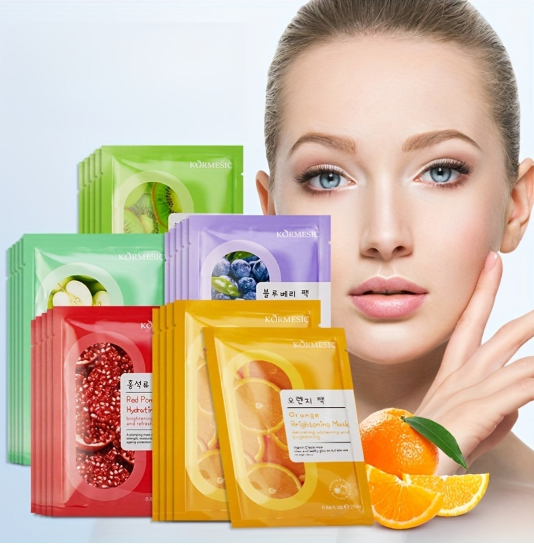 Masque hydratant en tissu aux actifs naturels