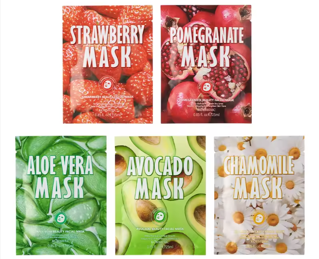 Masque hydratant en tissu aux actifs naturels