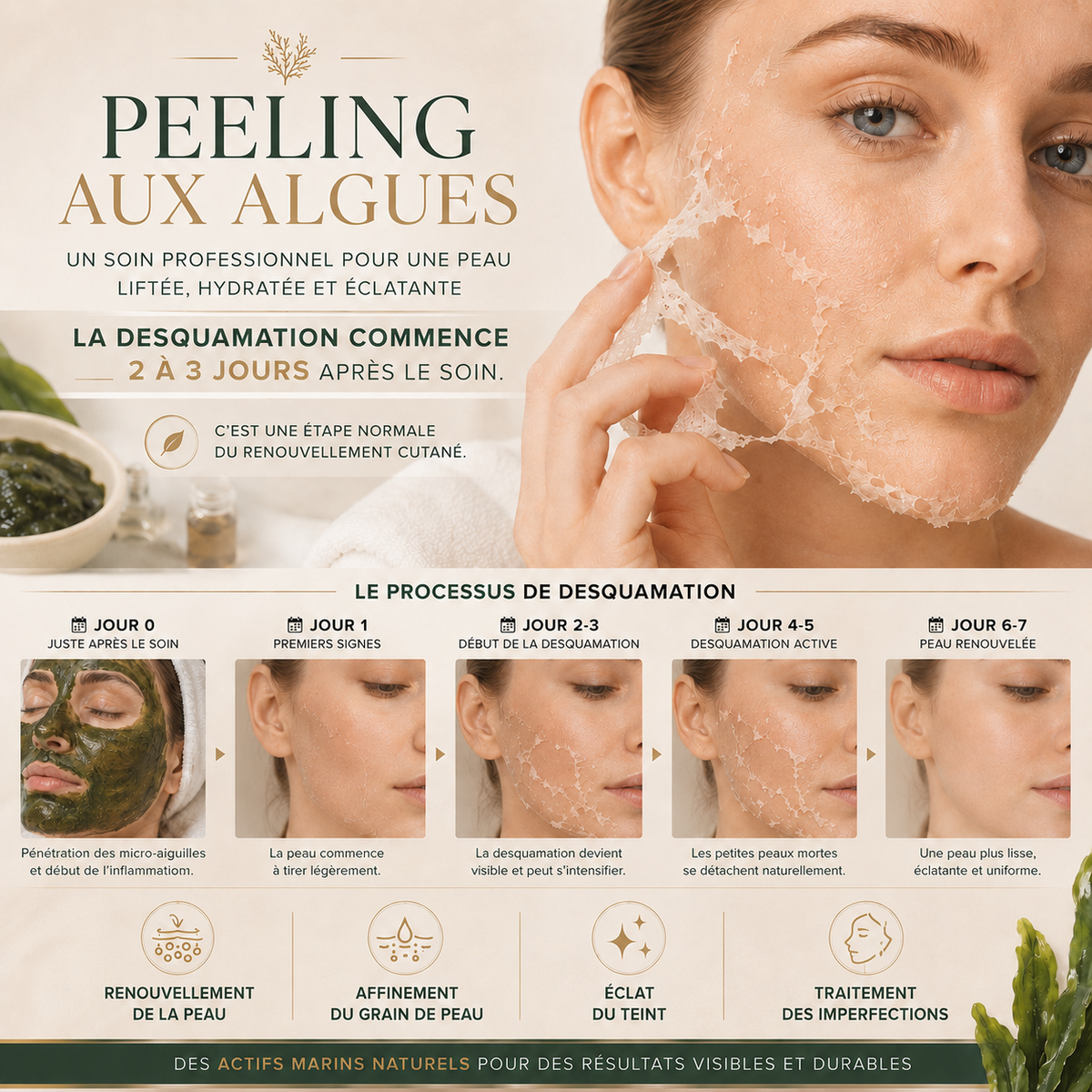 Peeling aux algues