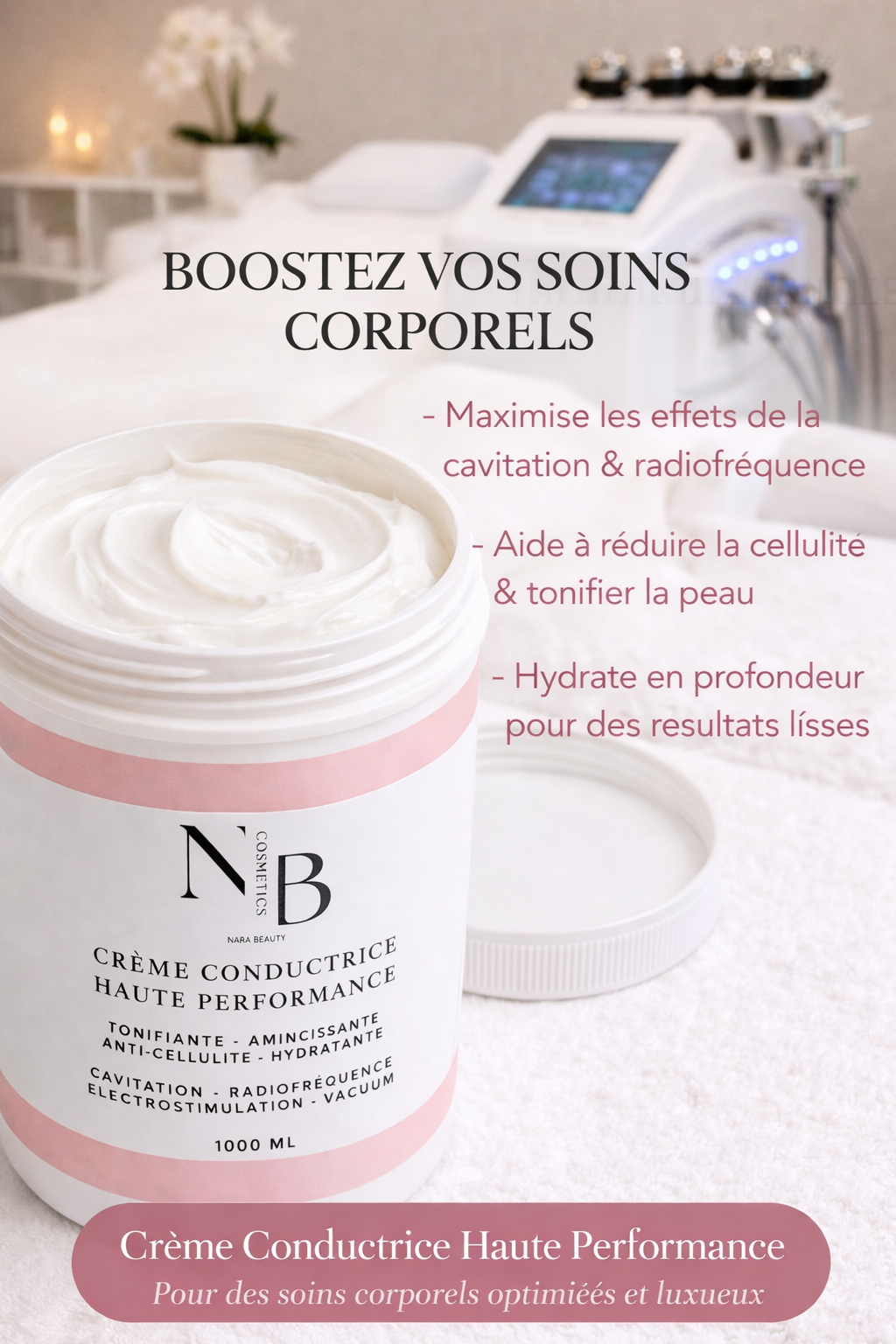 Crème conductrice amincissante